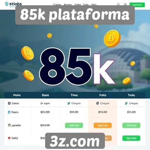 Comparação de preços na 85k plataforma em relação a concorrentes